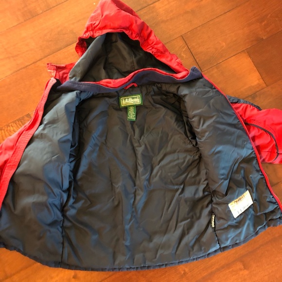 Llbean winter coat size 6x/7 full zip hooded lined insulated - Picture 3 of 5